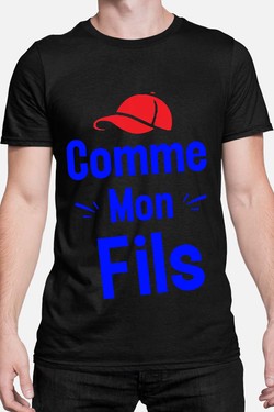 comme mon fils - Tshirt Homme-NOIR