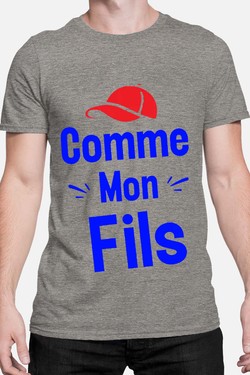 comme mon fils - Tshirt Homme-NOIR