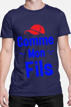 comme mon fils - Tshirt Homme-NOIR