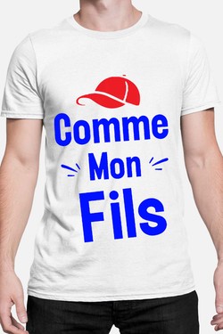 comme mon fils - Tshirt Homme-NOIR