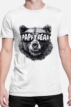 Le Papa Ours K1 - Tshirt Homme-GRIS