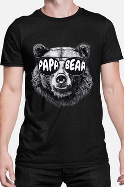 Le Papa Ours K1 - Tshirt Homme-GRIS