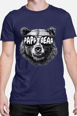 Le Papa Ours K1 - Tshirt Homme-GRIS