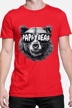 Le Papa Ours K1 - Tshirt Homme-GRIS