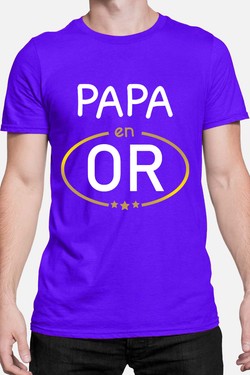 papa en or - Tshirt Homme-BLANC