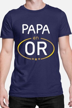 papa en or - Tshirt Homme-BLANC