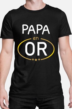 papa en or - Tshirt Homme-BLANC