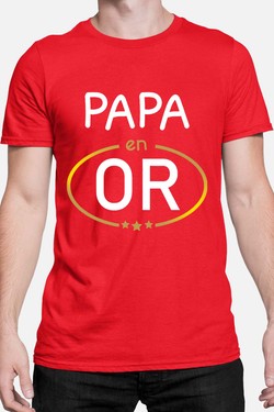 papa en or - Tshirt Homme-BLANC