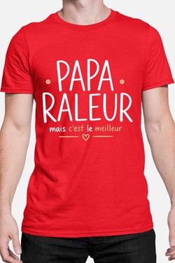 papa raleur - Tshirt Homme-GRIS