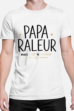 papa raleur - Tshirt Homme-GRIS
