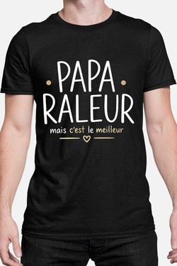 papa raleur BLANC-kamel-khedimallah - Tshirt Homme-MARINE