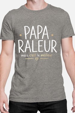 papa raleur BLANC-kamel-khedimallah - Tshirt Homme-MARINE