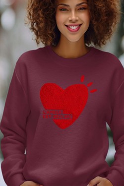 lamour declare - Sweat Col Rond Femme-ROSE