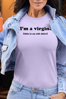 im a virgin - Tshirt Femme - FC-BLEU CIEL