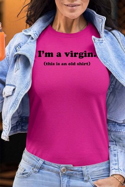 im a virgin - Tshirt Femme - FC-BLEU CIEL