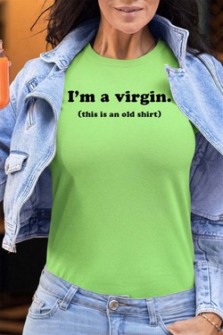 im a virgin - Tshirt Femme - FC-BLEU CIEL