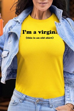 im a virgin - Tshirt Femme - FC-BLEU CIEL