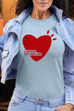 lamour declare - Tshirt Femme - FC-JAUNE