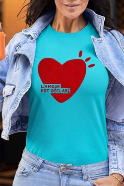 lamour declare - Tshirt Femme - FC-JAUNE