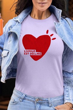 lamour declare - Tshirt Femme - FC-JAUNE