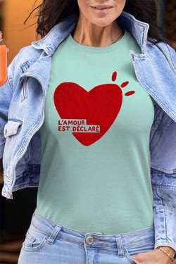 lamour declare - Tshirt Femme - FC-JAUNE