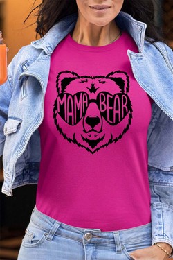 mama bear ours - Tshirt Femme - FC-VIOLET