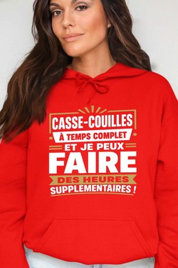 casse hrs supp - Sweat Capuche Femme-BORDEAUX