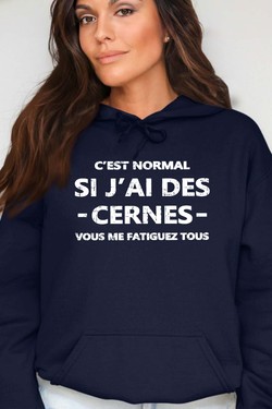 Cerne Fatiguez - Sweat Capuche Femme-ROSE