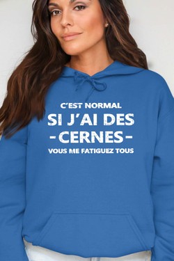 Cerne Fatiguez - Sweat Capuche Femme-ROSE
