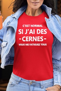 Cerne Fatiguez - Tshirt Femme-BLEU ROI
