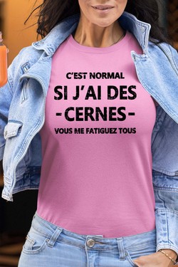 Cerne Fatiguez - Tshirt Femme-BLEU ROI