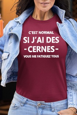 Cerne Fatiguez - Tshirt Femme-BLEU ROI