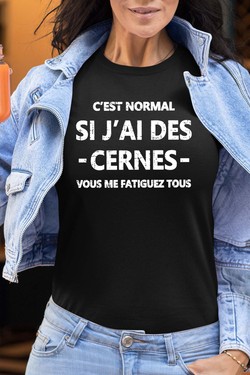 Cerne Fatiguez - Tshirt Femme-BLEU ROI