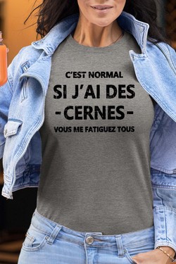 Cerne Fatiguez - Tshirt Femme-BLEU ROI