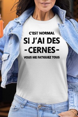 Cerne Fatiguez - Tshirt Femme-BLEU ROI