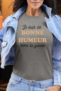 je suis de bonne humeur - Tshirt Femme-ROSE