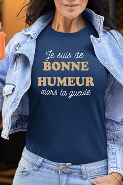 je suis de bonne humeur - Tshirt Femme-ROSE