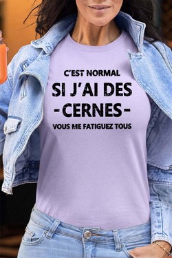 Cerne Fatiguez - Tshirt Femme - FC-VIOLET