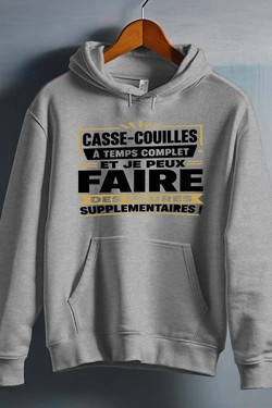 casse hrs supp - Sweat capuche Homme-NOIR