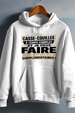 casse hrs supp - Sweat capuche Homme-NOIR