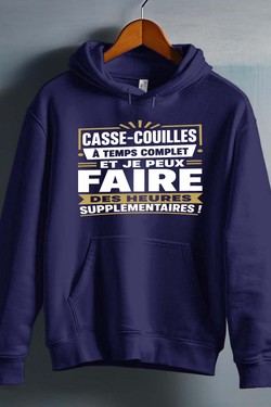 casse hrs supp - Sweat capuche Homme-NOIR