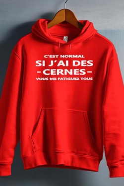 Cerne Fatiguez - Sweat capuche Homme-NOIR