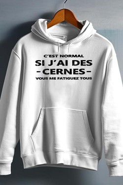 Cerne Fatiguez - Sweat capuche Homme-NOIR