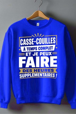 casse hrs supp - Sweat Col Rond Homme-NOIR
