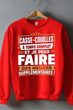 casse hrs supp - Sweat Col Rond Homme-NOIR
