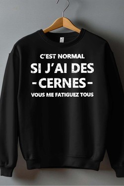 Cerne Fatiguez - Sweat Col Rond Homme-BLANC