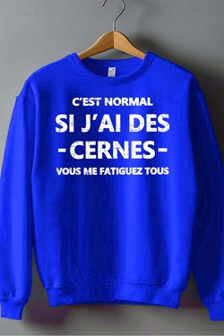 Cerne Fatiguez - Sweat Col Rond Homme-BLANC