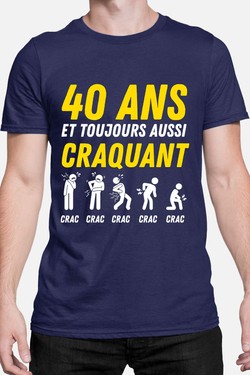 40ANS craquant - Tshirt Homme-ROUGE