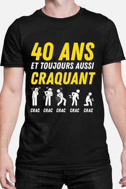 40ANS craquant - Tshirt Homme-ROUGE