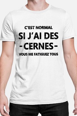 Cerne Fatiguez - Tshirt Homme-BLANC